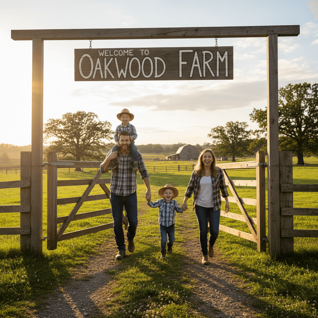 Visitors walking the pasture trail