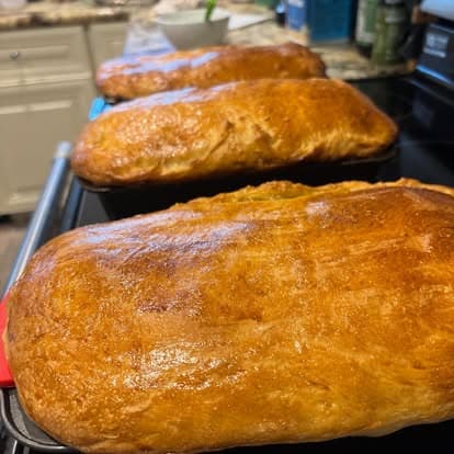 Fresh sourdough loaves